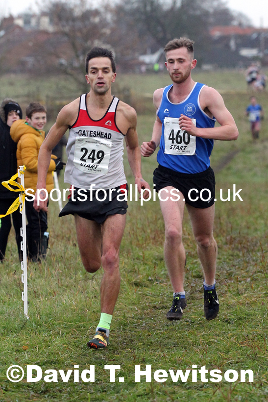 Senior men, 2021 North Eastern Cross Country Championships, Sedgefield. Photo: David T. Hewitson/Sports for All Pics